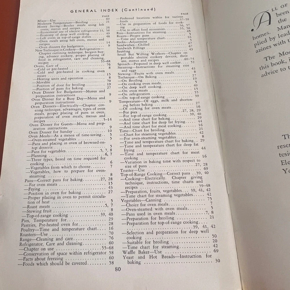 Vintage‎ 1940 Meals Go Modern Electrically Cookbook Edison Electric Institute